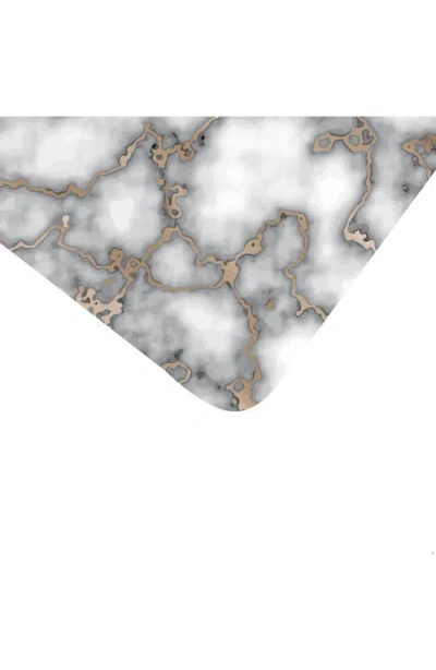 Dainty Home Marble Print Set Of 4 Placemats In Multi