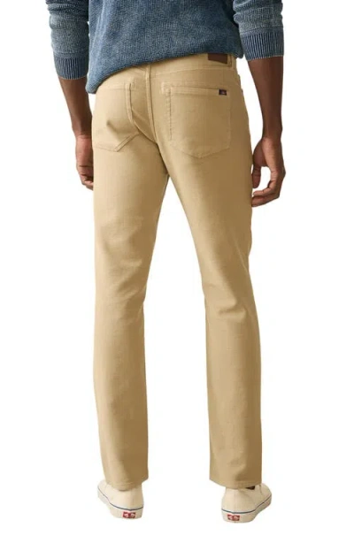 Faherty Stretch Terry Straight Leg Five-pocket Pants In Brown