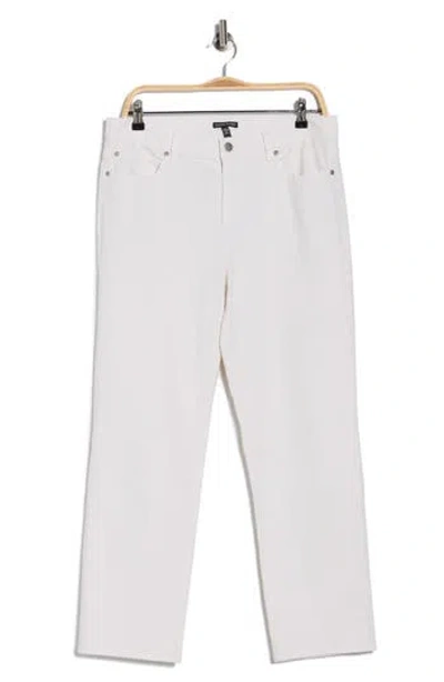 Eileen Fisher High Waist Ankle Straight Leg Jeans In White