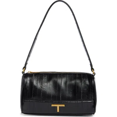 Tahari Barrel Shoulder Bag In Black