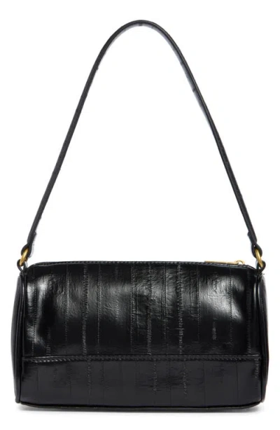 Tahari Barrel Shoulder Bag In Black