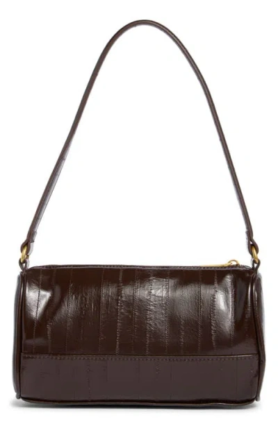 Tahari Barrel Shoulder Bag In Brown