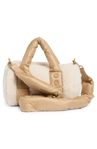 Pajar Valentina Fleece Crossbody Bag In Gold