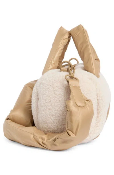 Pajar Valentina Fleece Crossbody Bag In Gold