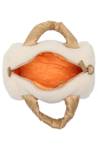 Pajar Valentina Fleece Crossbody Bag In Gold