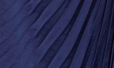 A.l.c . Reagan Asymmetric Pleat Dress In Blue