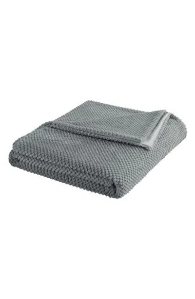Vellux Plush Texture Throw Blanket In Gray