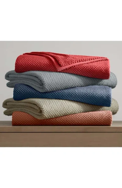 Vellux Plush Texture Throw Blanket In Brown