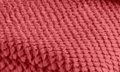 Vellux Plush Texture Throw Blanket In Red