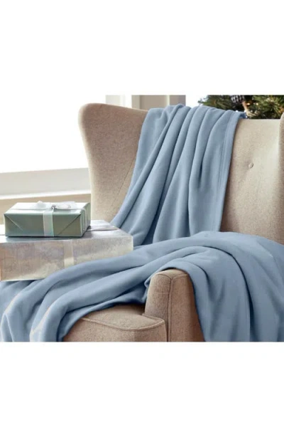 Martex Supersoft Fleece Throw Blanket In Blue