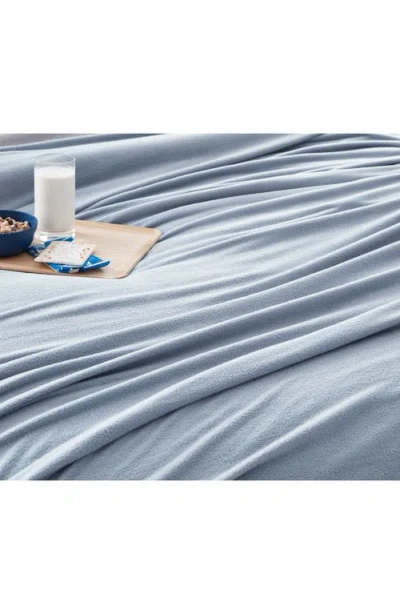 Martex Supersoft Fleece Throw Blanket In Blue