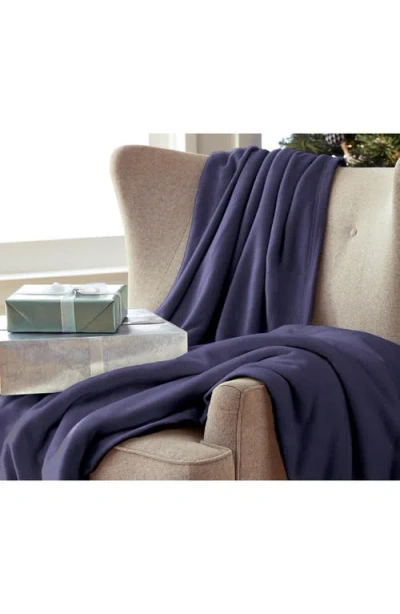 Martex Supersoft Fleece Throw Blanket In Blue