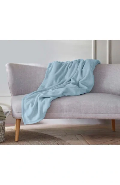 Vellux Microfleece Throw Blanket In Blue