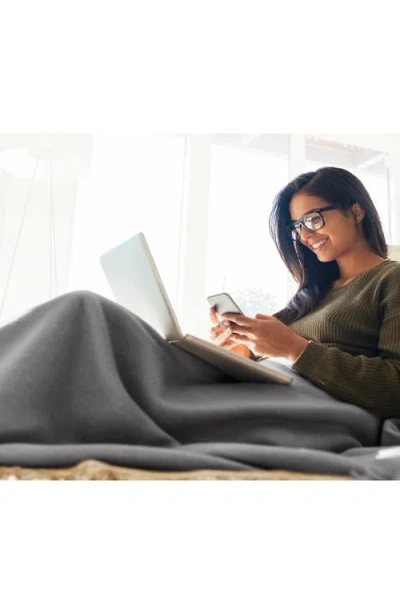 Vellux Microfleece Throw Blanket In Gray