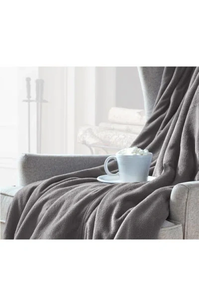 Vellux Microfleece Throw Blanket In Gray
