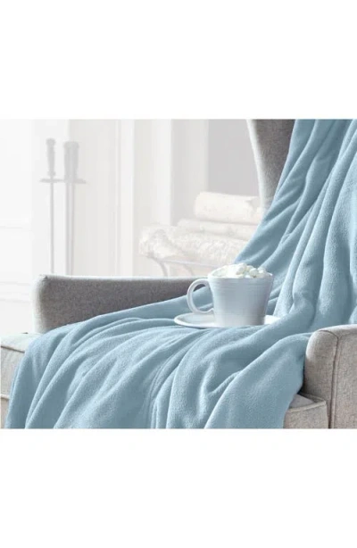 Vellux Microfleece Throw Blanket In Blue