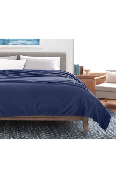 Vellux Microfleece Throw Blanket In Blue