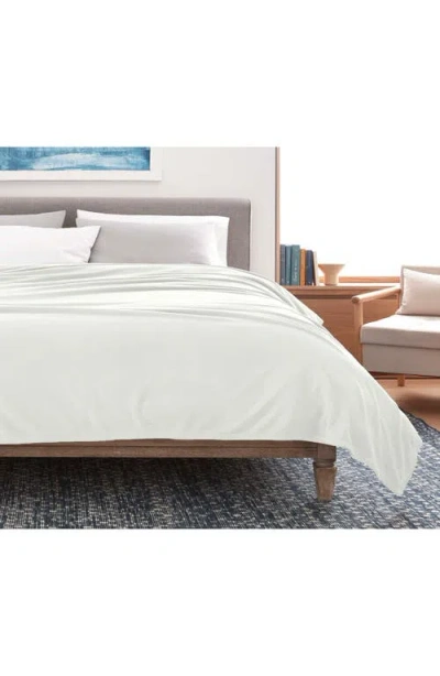 Vellux Microfleece Throw Blanket In White