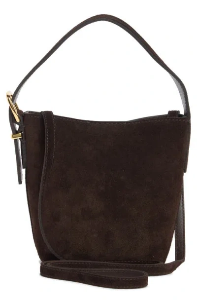 Madewell Essential Curve Shoulder Bag In Brown