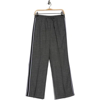 Nicole Miller Ava Houndstooth Pants In Black