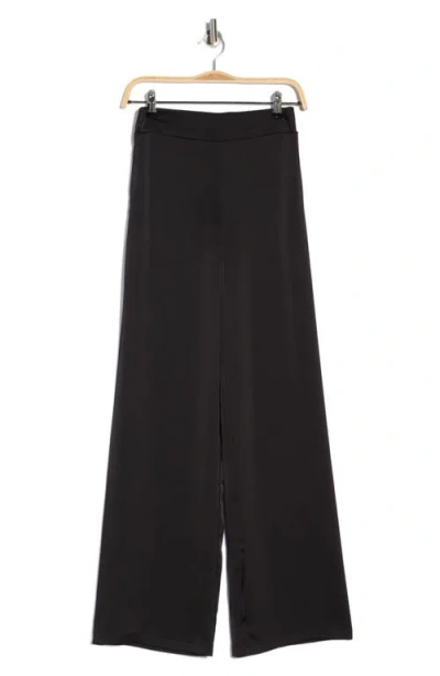 Rdi Satin Wide Leg Pants In Black
