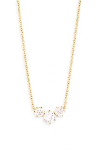 Nadri Serena Mini Frontal Necklace In Gold