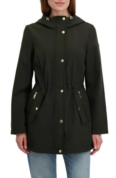 Laundry By Shelli Segal Fleece Lined Hooded Jacket In Green