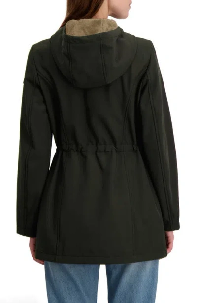 Laundry By Shelli Segal Fleece Lined Hooded Jacket In Green
