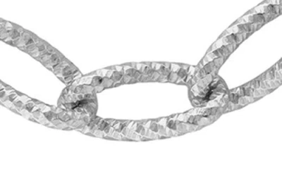 Effy Textured Link Necklace In White