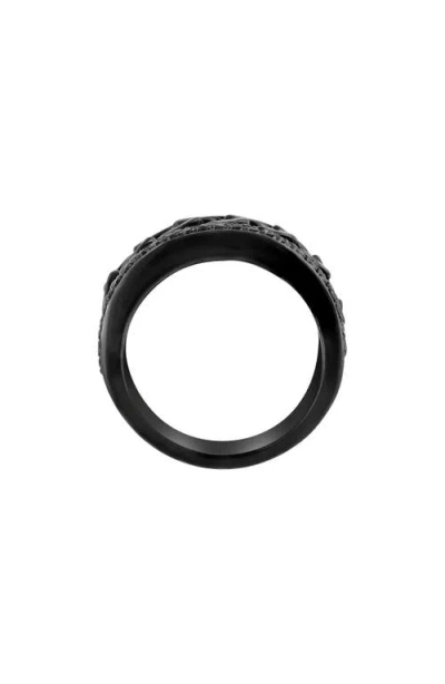 Effy Sterling Silver Pavé Black Spinel Band Ring In Black