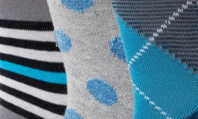 Lorenzo Uomo Assorted 3-pack Crew Socks In Multi