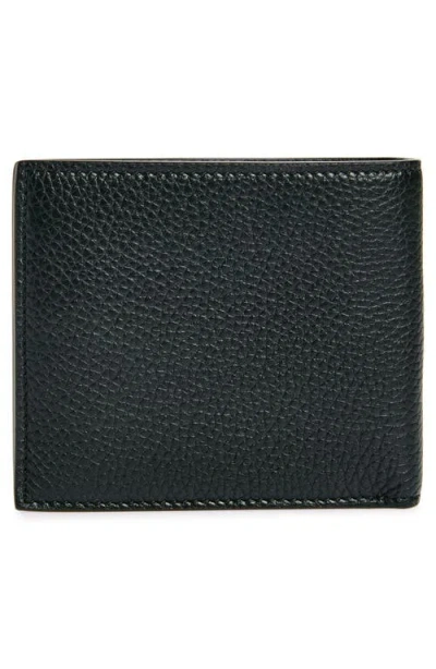 Tom Ford T-line Soft Grain Leather Bifold Wallet In Black