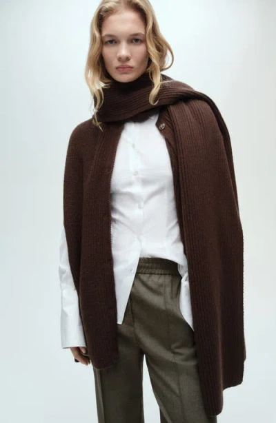 Mango High Waist Wide Leg Pants In Green