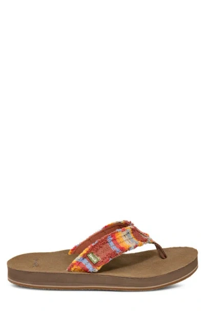 Sanuk 'fraid Not' Flip Flop In Brown