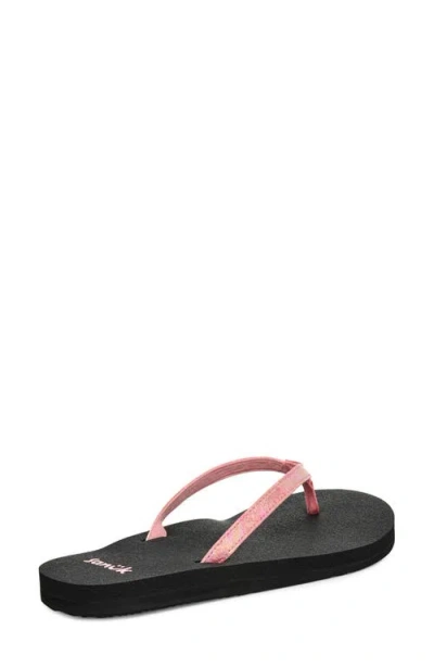 Sanuk Yoga Joy Ii Flip Flop In Black
