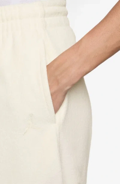 Jordan Flight Fleece French Terry Sweatpants In White