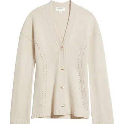 Nordstrom Wool & Cashmere Cardigan In Neutral