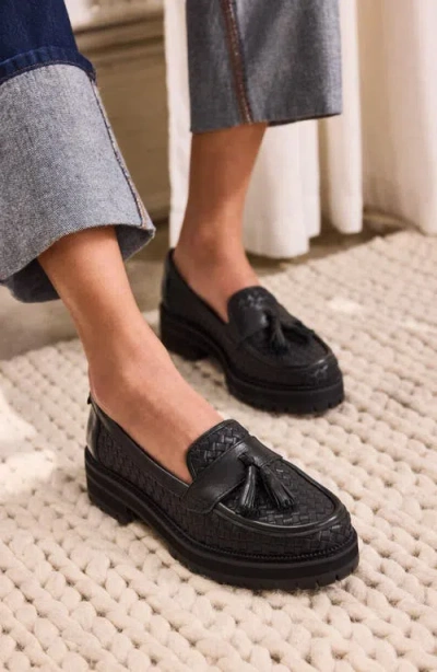 Toms Women's Cara Lug Sole Loafers In Black