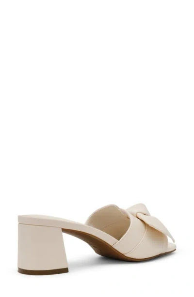 Anne Klein Kizmet Bow Slide Sandal In Neutral