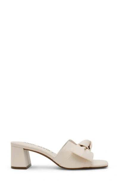 Anne Klein Kizmet Bow Slide Sandal In Neutral
