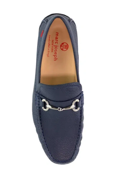 Marc Joseph New York Wall Street Leather Buckle Loafer In Blue