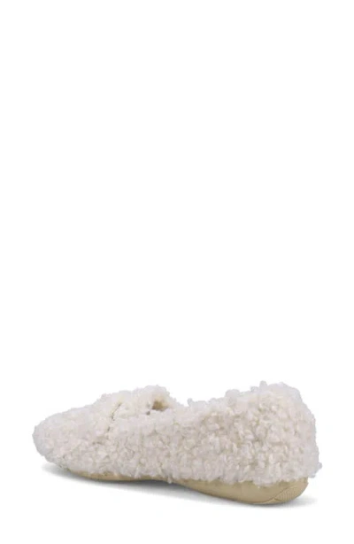 Ron White Teddy Slippers In White