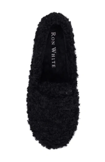 Ron White Teddy Wool Slipper In Black