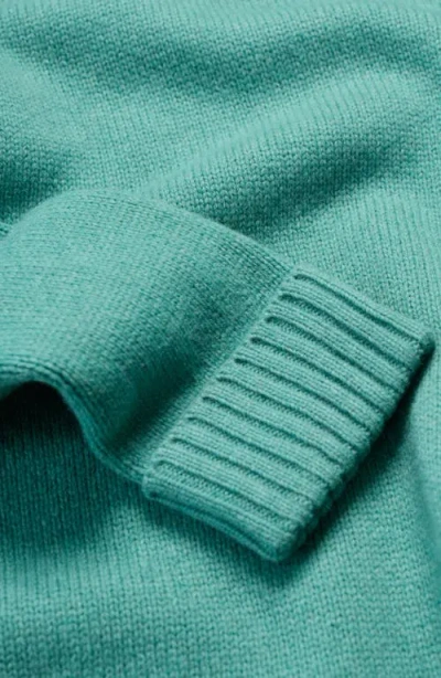 Seasalt Cornwall Braque Turtleneck Wool Blend Sweater In Green