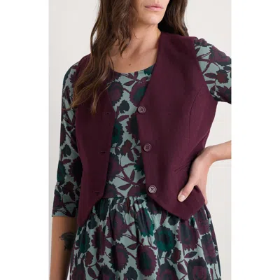 Seasalt Cornwall Lowena Recycled Wool Blend Vest In Gold