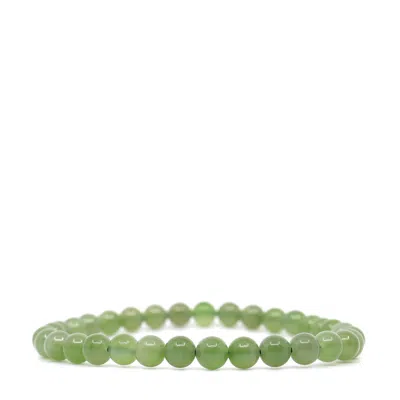 Shar Oke Men's Green Jade Bracelet In Green