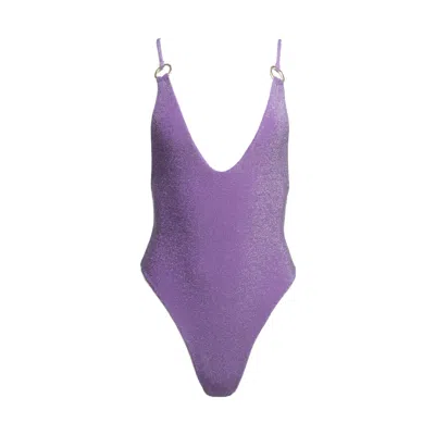 Patti Jane Swim Women's Purple Disco Suit In Purple