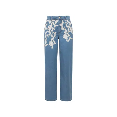 Cótier Denim Women's Blue Museau Pants In Blue
