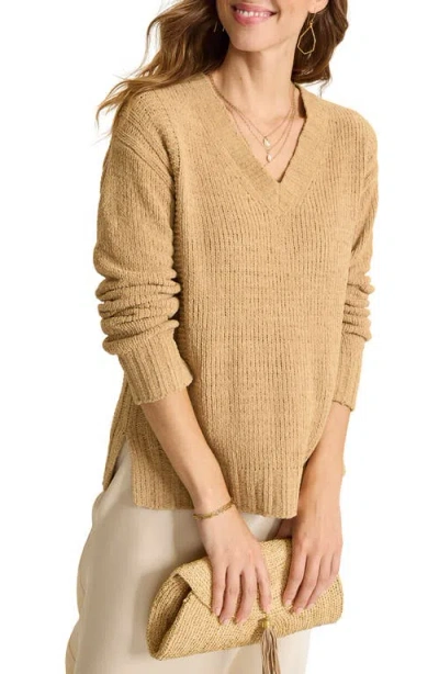 Tommy Bahama Malibu Chenille Sweater In Brown