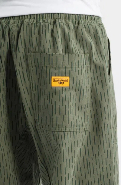 Service Works Raindrop Chef Pants In Green
